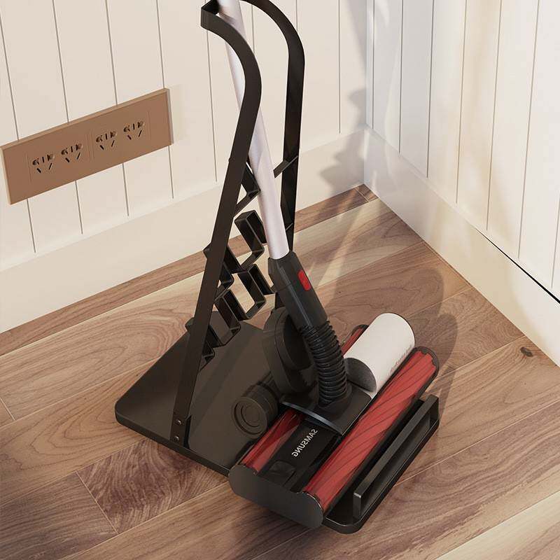 跨境无线手持追觅吸尘器收纳架通用铁艺落地免打孔吸尘器支架