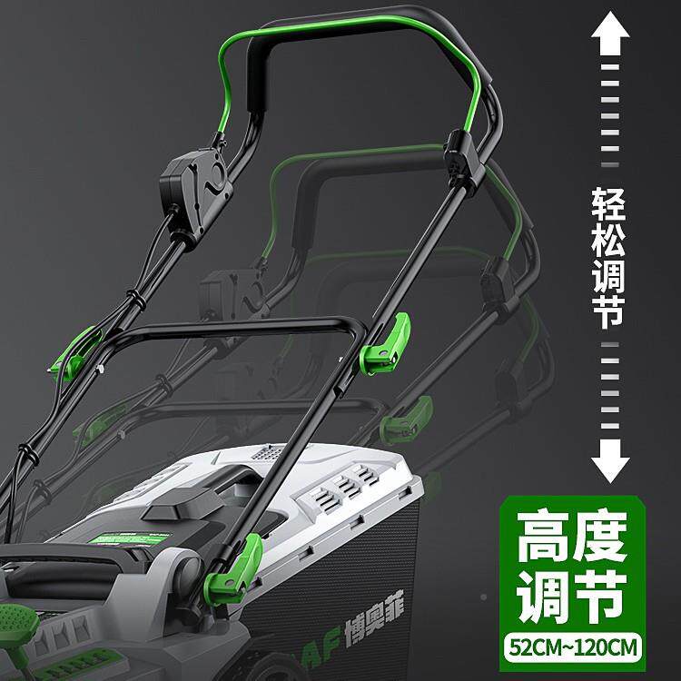 修博奥手推式草坪机割草机小型家用除推NMO草插菲电电动新剪型剪
