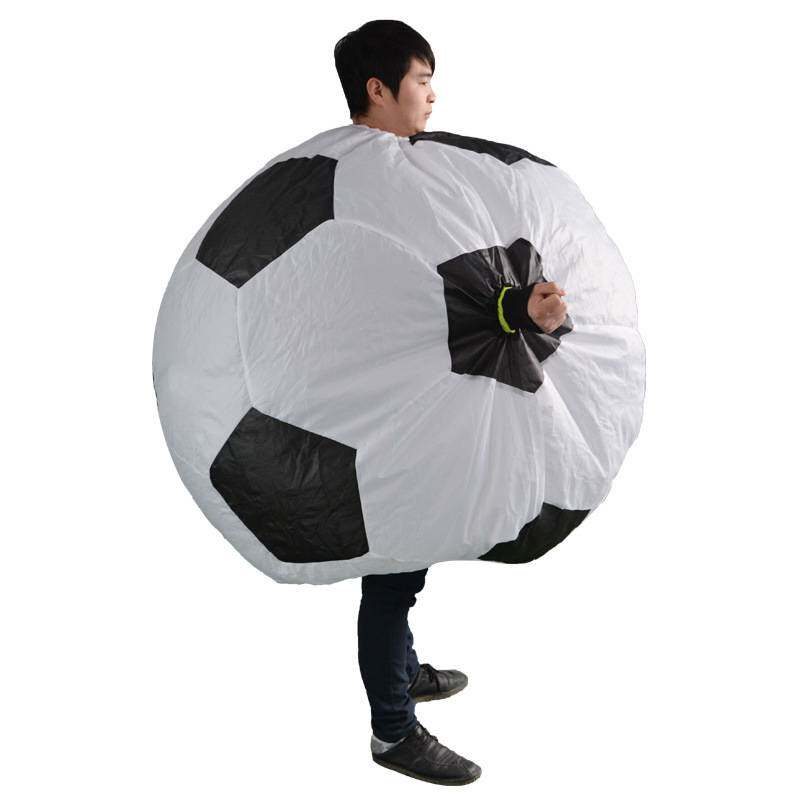 万圣节酒吧派对足球cosplay装扮充气服厂家足球比赛加油助威道具
