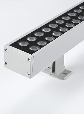 墙led洗墙双排48W72W暖白光LED洗墙户外防水工程线条桥灯外梁亮化