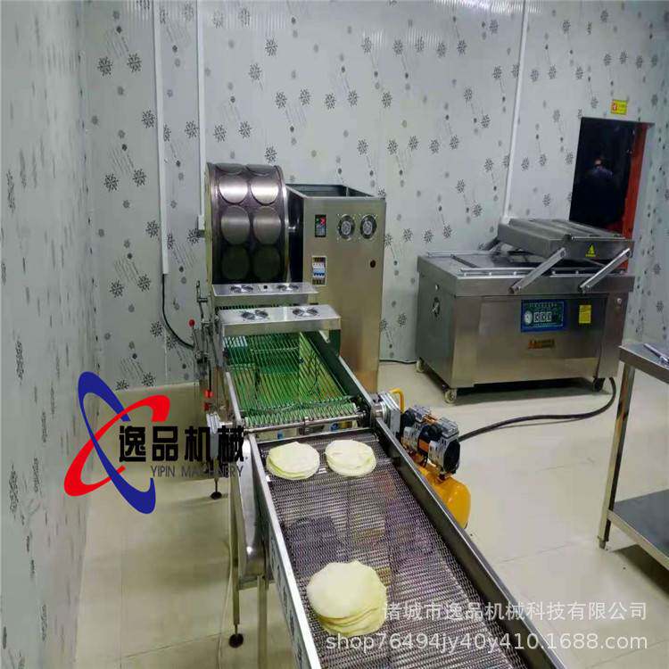爆浆榴莲千层蛋皮机全自动烤鸭饼机小型春卷皮机设备一机多用