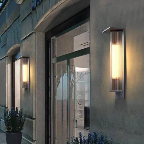 户外太阳能壁水防不锈钢壁条灯简约长别墅大门庭院景1192灯观led