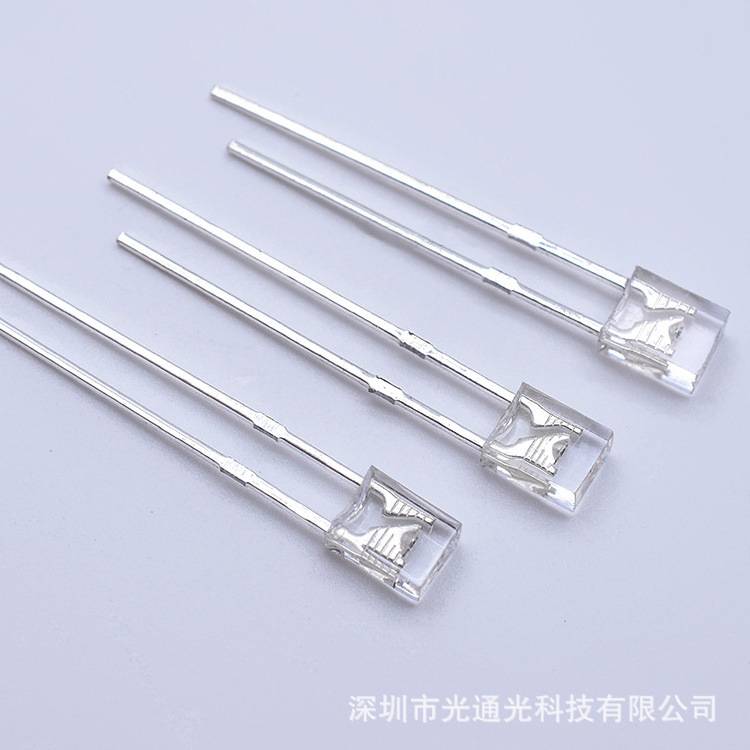 led灯珠234七彩慢闪短脚直插led灯珠2*3*4mm方形发光二极管