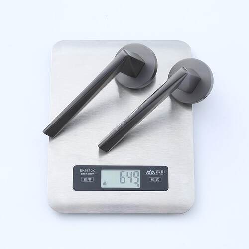 不锈内室房门锁静音家用门锁通用钢型门把手木门82-316室黑卧色分