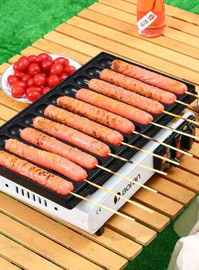 烤型机夜市摆摊商用脆皮淀粉LZF73127肠家用小炉卡式热狗烤肠肠盘