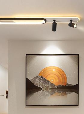 简约现代过道客灯走d廊吸顶灯长条衣帽间厅le灯阳台入户关645玄灯