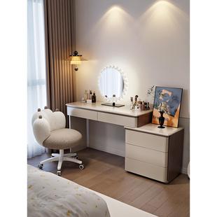 实木烤漆梳斗妆台7002现025新款 代卧室约化妆简桌柜一体小户型梳