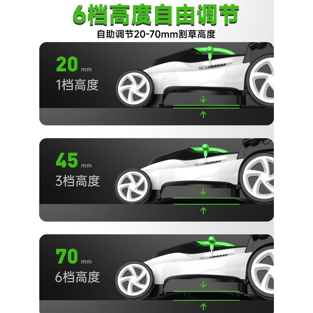 亚特手推式型割草机小型家用新电动除推打PAM草草机大功率坪修草