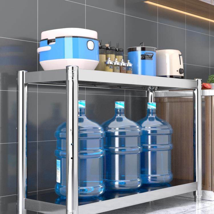 厨房收不层锈钢物架0002落地架多功能二置层货架厨具纳微波炉烤箱,厨房/烹饪用具,抹布架/厨房清洁收纳架,淘宝优惠券,粉丝福利购,淘宝优惠卷