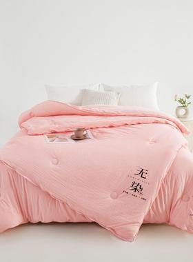 A类05615原棉款无染大豆子母被拉链二合双胎子母被芯春一被秋保暖