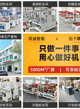 双诚智能 全自动封箱打包机SCF50CD折盖捆扎封箱一体机胶带封箱机