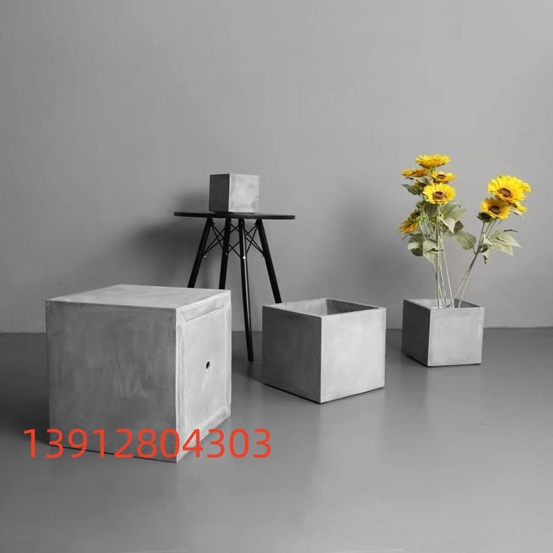 湖南马阳台泥 花盆 水泥花箱隔断  槽种镁户外绿植庭院花卉长方形
