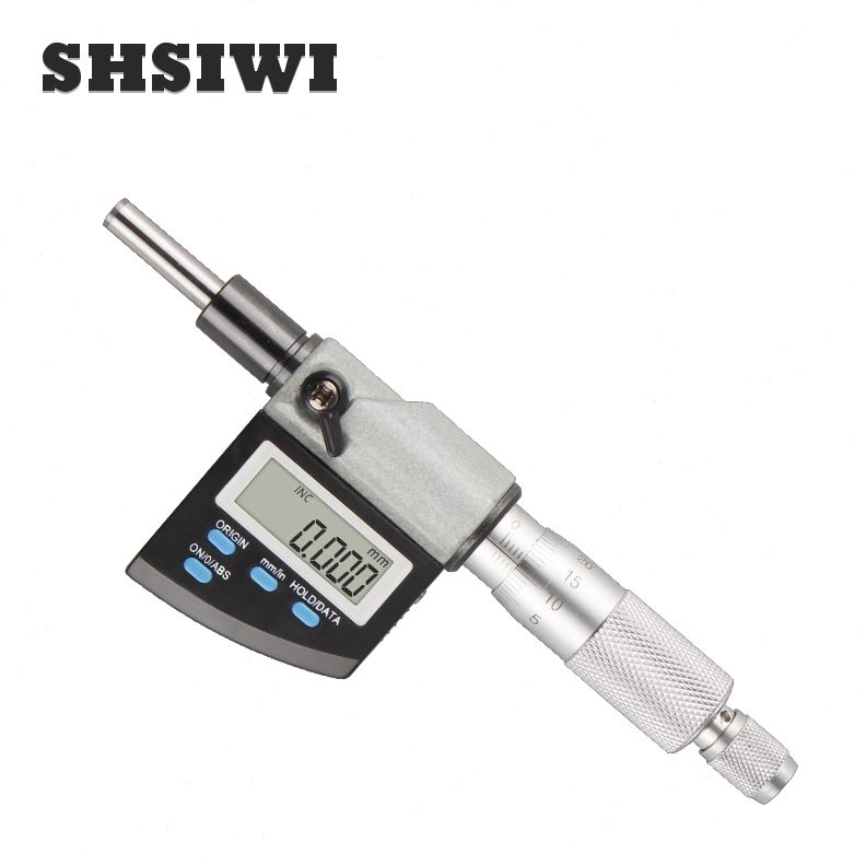 安装电子测微微数显头带螺母微螺旋0分测微带计为筒刻思线仪分-25