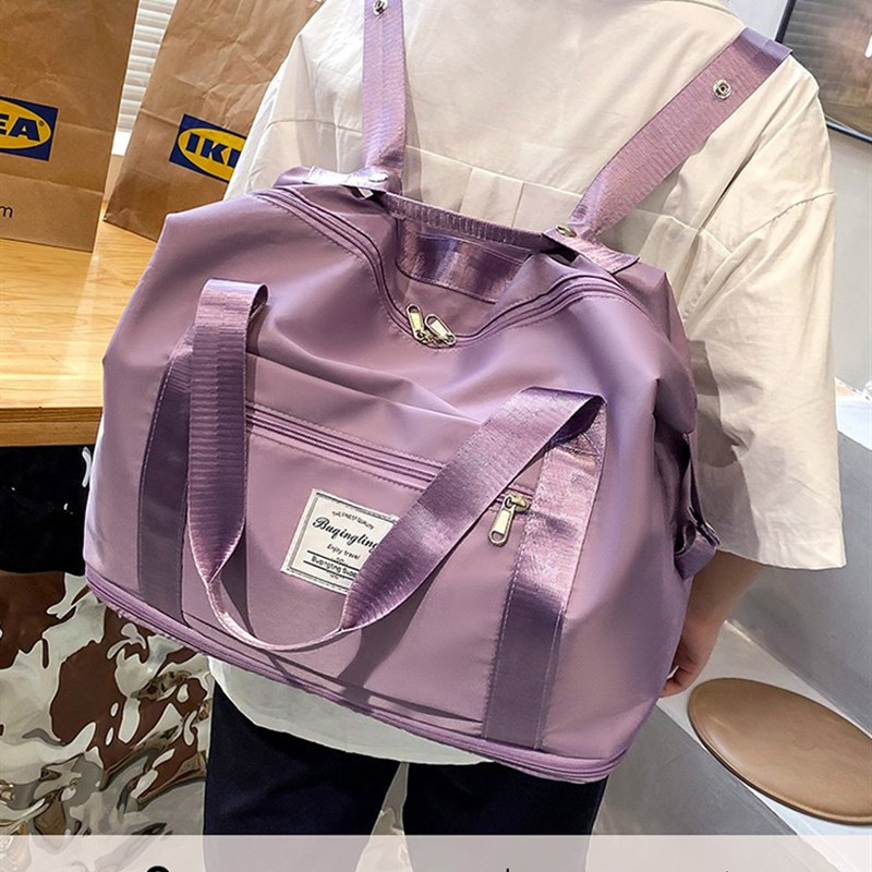 手提旅行包大容量女轻p便待产包收纳袋短途行李袋双肩折叠防水运