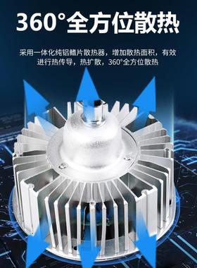 led工矿灯厂d房车间明灯大功口率le灯泡e照27e40螺超E27e40亮节能