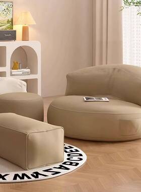 懒人沙发阳台可躺可睡榻榻米坐垫卧室小户型网红黑色单人沙发椅子