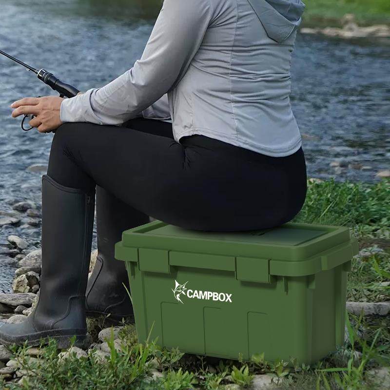 户外露箱车载收纳两层汽车后备工营具箱储箱家物用杂物手无品牌/