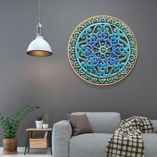 波道西米亚普风花纹壁挂画复古墙餐画厅玄关过走HXM21111廊摩洛哥