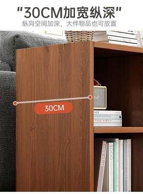 I1实木格子书柜落地置物用SCE厅书架客自家由组架合多层储物收纳