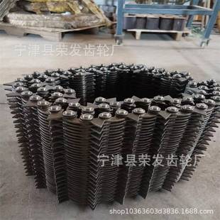 按客户要求非标 带尖齿异形片的齿形链条链带及链轮 高速静音传动