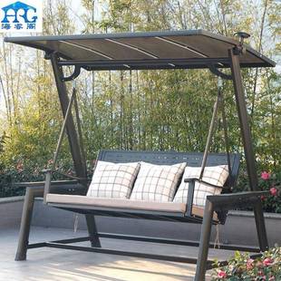 户外红网摇床室内双人吊床庭院懒人Q 8020摇椅能花摇园秋千椅太阳