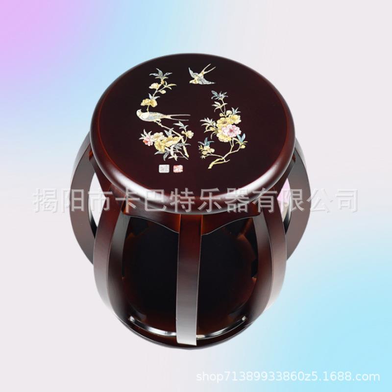 实筝古筝圆凳古凳子木古单GZD-1人印花款素面款古筝琴筝凳结实