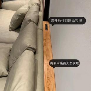 定制客厅shafa置沙发后置夹物架靠墙地实纳木床头床尾收架缝窄落