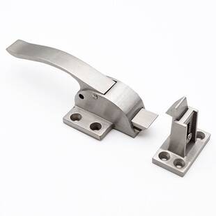 FHS55-198冷库门锁304不锈钢碰锁自动扣蒸柜烤箱烘箱门把手拉手锁