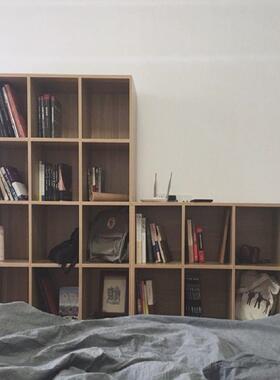 简约九格宫自物由组合纳收柜MUT储柜书柜格子柜展示柜可柜子