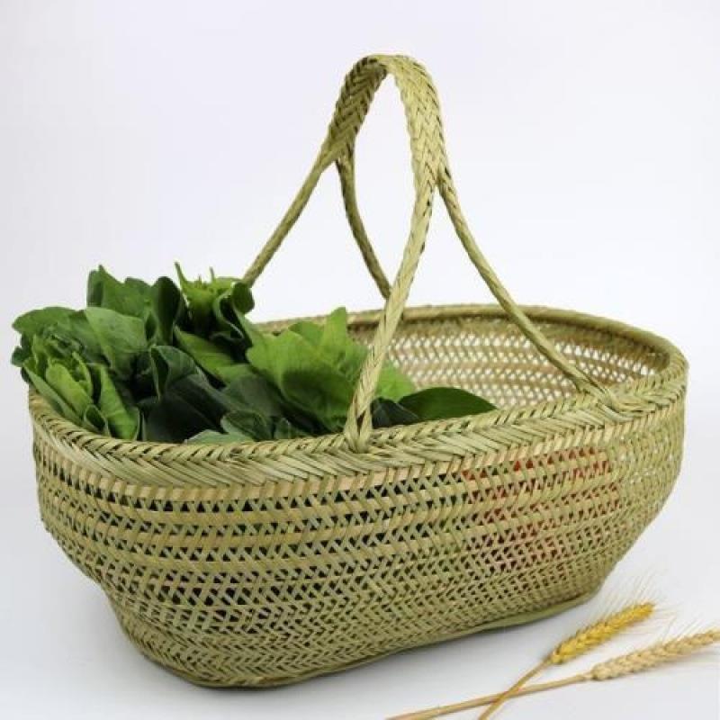 菜篮子竹编工收纳水果手提竹篮竹RDi5eW57子筐圆篮竹器挂篮蛋篮鸡