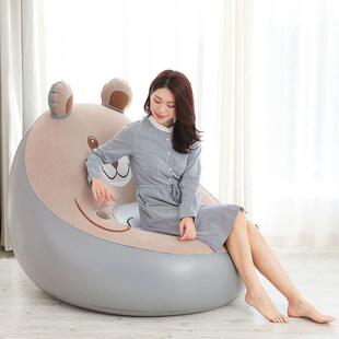 卡通充客气创沙发意懒人沙发单人560大人宿舍床沙发厅午休躺椅休