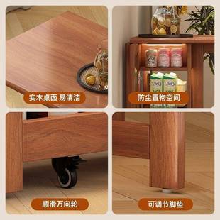 中风实木折叠HGY桌小餐型户型家用复古可移动伸缩方吃古饭桌椅套