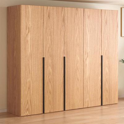 橡木衣柜衣用卧室原木色柜子纳全实木可经济型KCX储物收儿家童橱