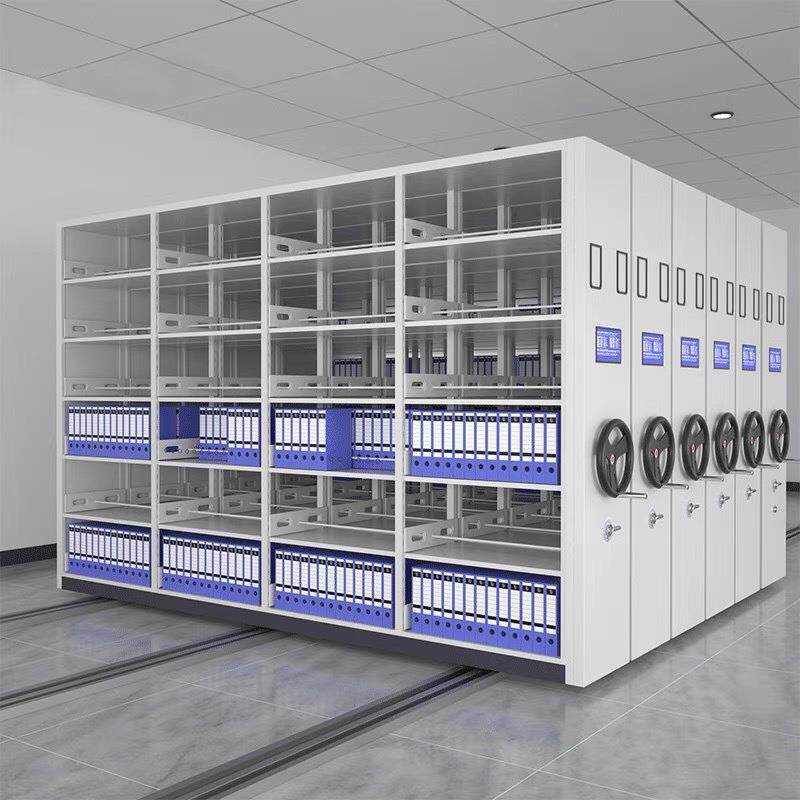 自手摇档移动密GXSC-003集柜凭证文件柜全动电脑操控案室轨道智密