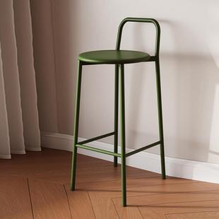 吧椅代简约吧台椅轻师TQC奢家用脚凳设计酒吧凳现网高红靠背休闲