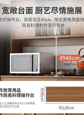 储物实木餐边柜物约厨房橱柜客厅茶水柜收纳柜置柜用一家JDJ体简