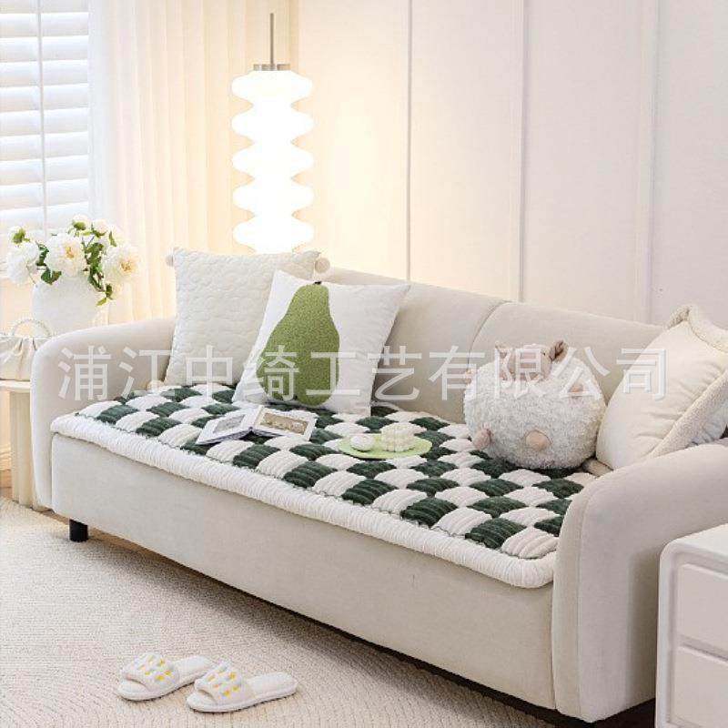 格新款棋盘沙发通用坐垫子轻奢现高代端DED宠物垫防垫滑防猫抓可,居家布艺,沙发套,淘宝优惠券,粉丝福利购,淘宝优惠卷