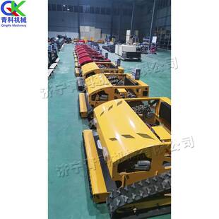 油电混合割草机 小型履带式杂草修剪机 遥控果园林草坪修剪机