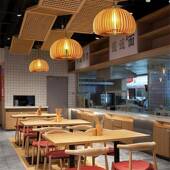 日式 复网古田477园风南瓜椴木吊灯顶简约书房卧室红餐厅民宿氛围