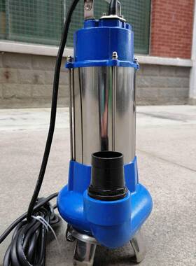 厂家V250割W污水潜水不OUS锈钢排污泵22泵0V切潜污泵可配浮球控式