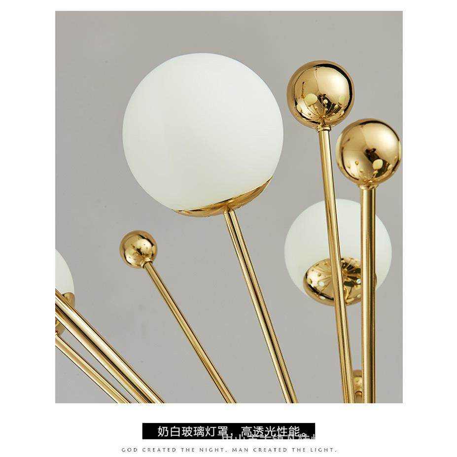 后现代公简约时尚个6009创意圆形性玻璃球蒲英LED卧室房书客厅吊,家装灯饰光源,智能吊灯,淘宝优惠券,粉丝福利购,淘宝优惠卷