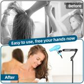 懒ZNT人风支架卫生风筒架收吹纳立式 吹风机架子电吹风挂架旋间转