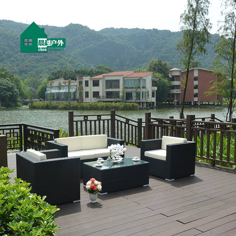 藤椅藤编户外沙发防晒防水组合客厅庭院室外藤制藤艺沙发家具三人