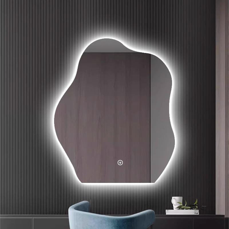 云朵智能化妆卧室壁挂镜镜卫灯生间602异形镜子led发光镜梳妆台镜