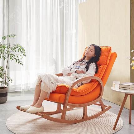 中式实?木摇椅大人逍遥贵S-01妃太师老人躺椅阳台闲懒人休发可沙