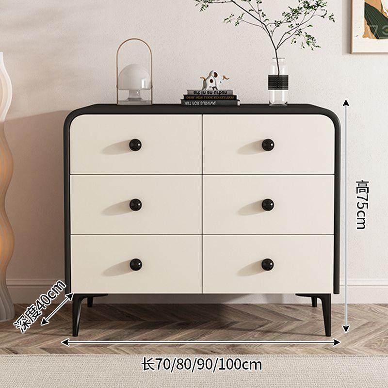 现代简约客厅六八斗柜奢轻实木斗量柜大容抽屉纳边柜卧室深度40立