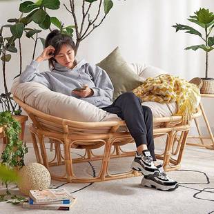 人沙发单编人雷达藤椅阳台藤休闲TZ20 010女生舍卧室家用宿看书人