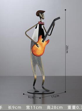 跨境软工品乐队高摆件现艺代轻奢档酒柜客厅A131-1A1家居装室内装