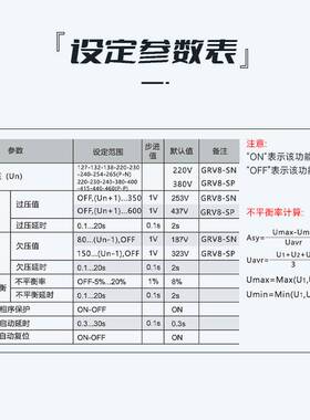 GEYA格亚GRV8-SN三相数显电压监控继电器过欠压检测保护替RM22TR