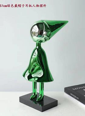 代极简电海豚摆件树镀脂镂NJ128空几何酒店售楼品处饰动物现主题